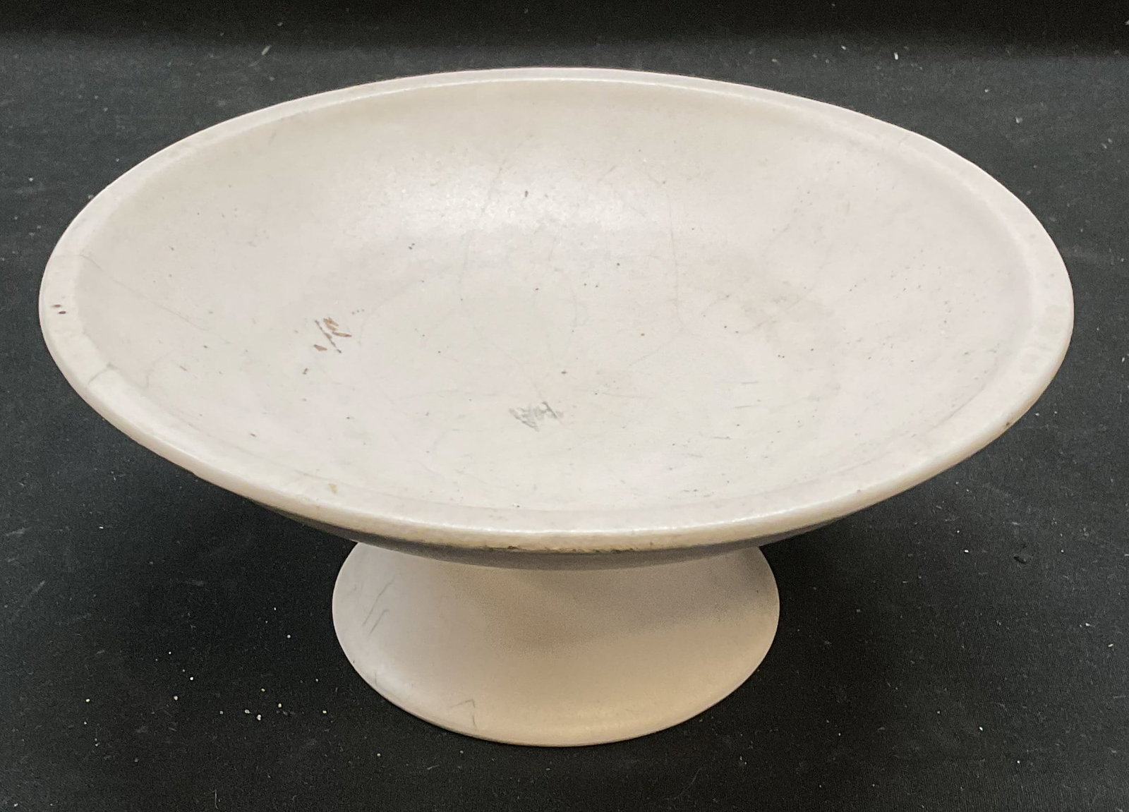 Vtg MCM Artmark White Ceramic Footed Bowl (1 of 6)