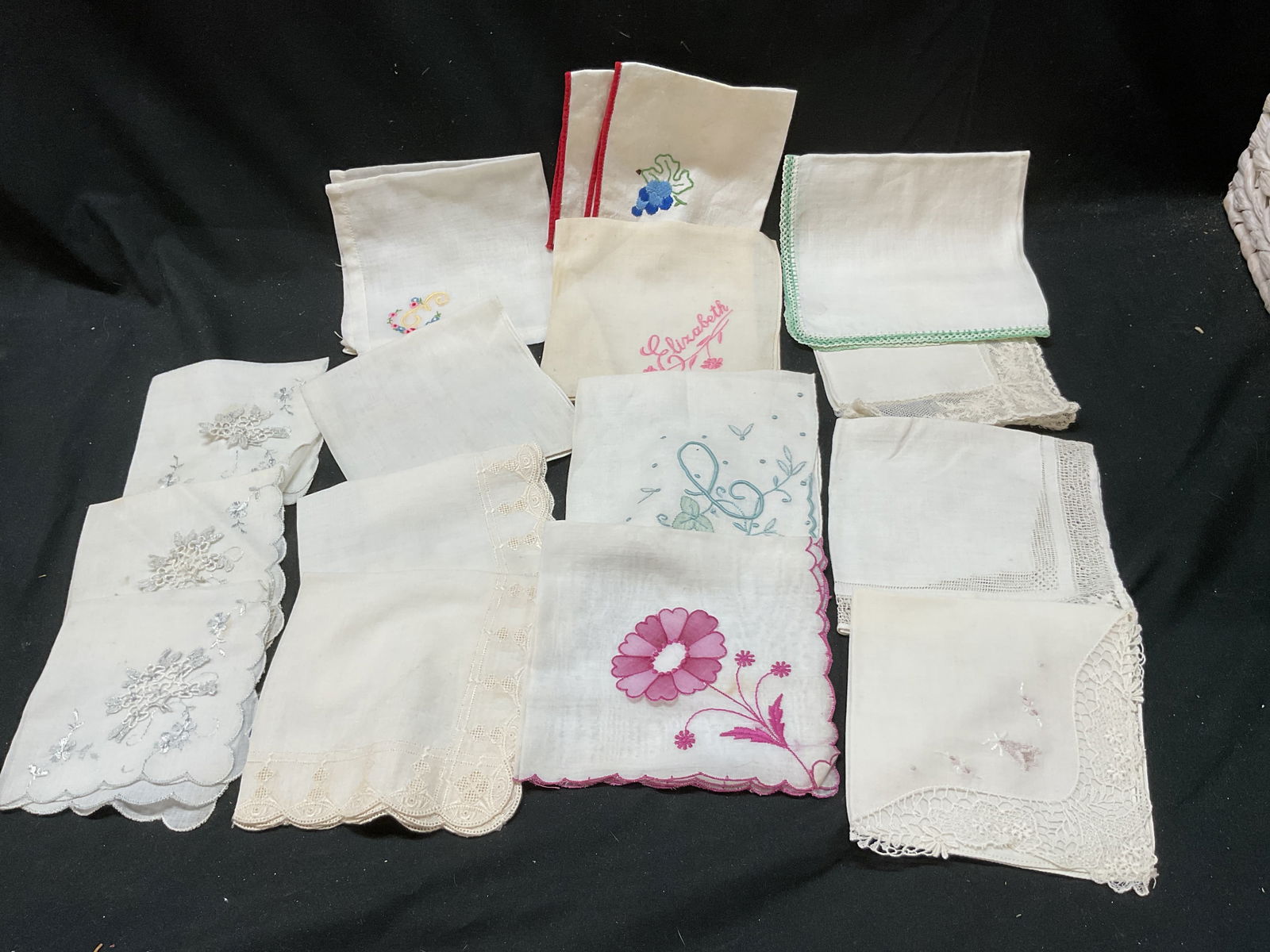 Lot 15 Assorted Table Linens Napkins Handkerchief (1 of 6)