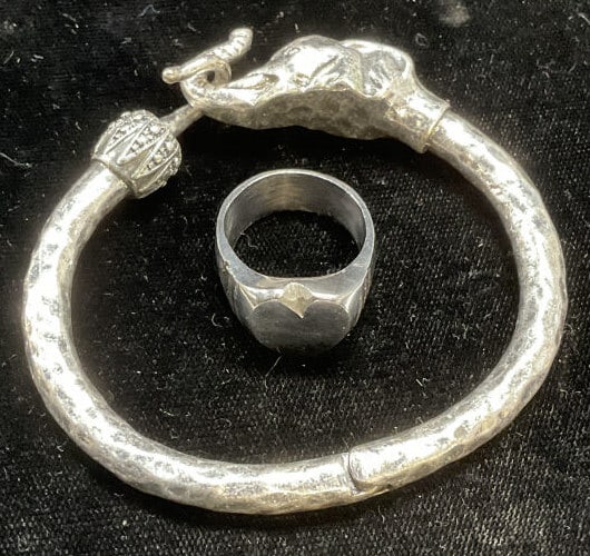 Lot 2 Lucky Brand Silver Tn Elephant Bracelet + (1 of 6)