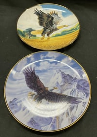 Set 2 Ronald Van Ruyskevett Fine Porcelain Plates