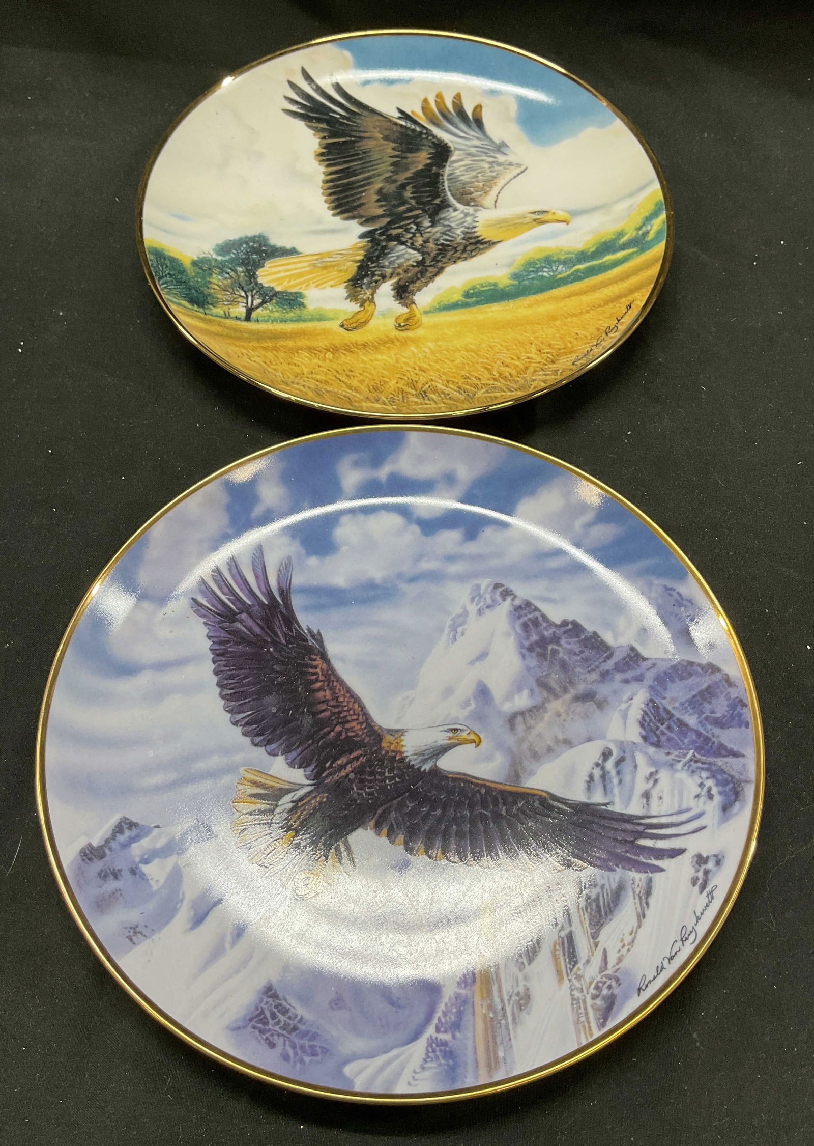 Set 2 Ronald Van Ruyskevett Fine Porcelain Plates (1 of 6)
