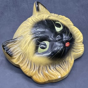 1954 Miller Studio Chalkware Cat Wall Plaque