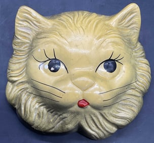 1954 Miller Studio Chalkware Cat Wall Plaque