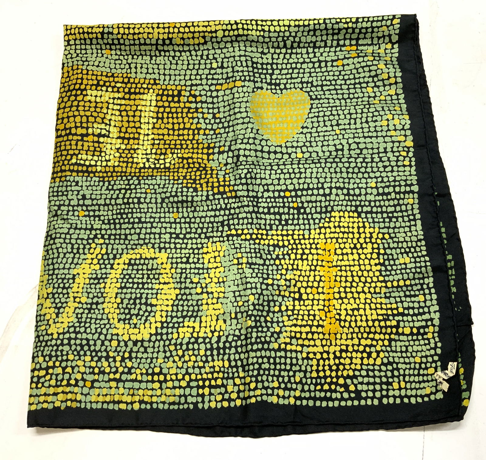 FALCONETTO Abstract Dot Pattern Silk Scarf ITALY (1 of 6)