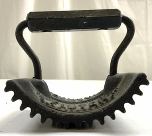 Antq Iron GENEVA HAND Fluter W Handle