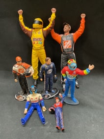 Lot 7 Vtg 1990-2010s Nascar Race Car Figurines