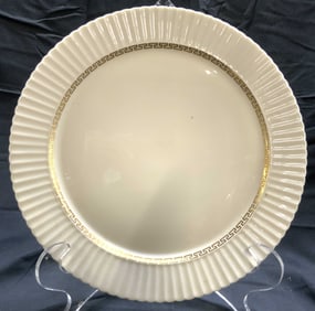 CRETAN BY LENOX Fluted Porcelain Plate USA
