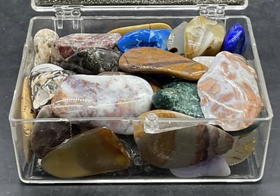 Group Lot 10+ Gemstone Nuggets, Moss Agate +