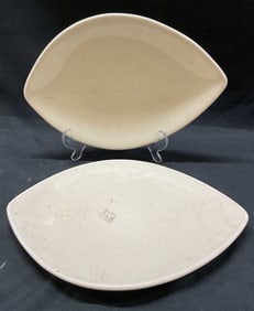 Set 2 PFALTZGRAFF Cappuccino Beige Leaf Plate
