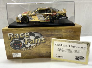 2002 Dale Earnhardt Jr.#8 1:24 Scale 24KT Gold Car