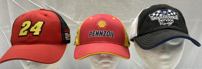 Lot 3+ NASCAR Racing Hats PENNZOIL, GOODWRENCH+