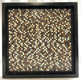 GLOBAL VIEWS Inlaid Wood & Bone Tray India