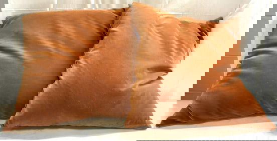 Pr Burnt Sienna Velvet Throw Pillows