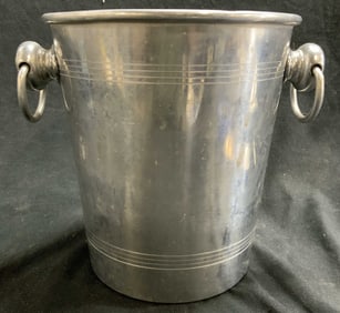 Vintage Metal Ice Bucket W Handles FRANCE