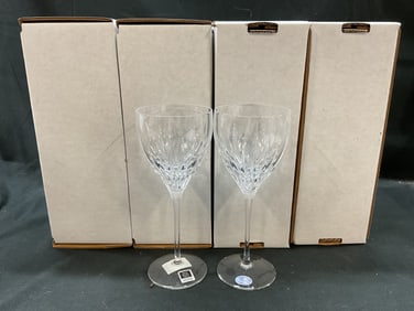 Set 10 Miller ROGASKA Crystal SoHo Wine Glasses