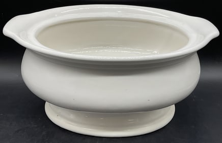 Trademarked Vintage Glazed Ceramic Soup Tureen