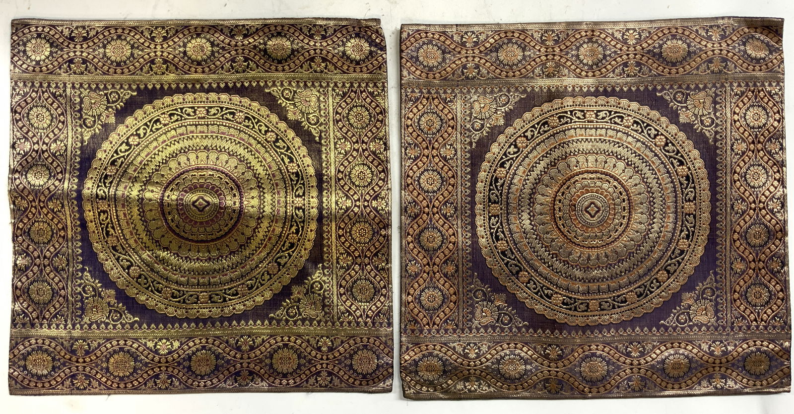 Lot 2 Banarasi Silk Pillow Cases (1 of 7)