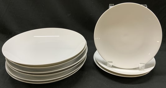 9 THOMAS White Porcelain Plates & Bowls GERMANY