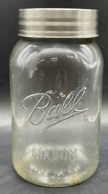 BALL USA Mason Jar W/ Metal Lid, 10.5 Inch Height