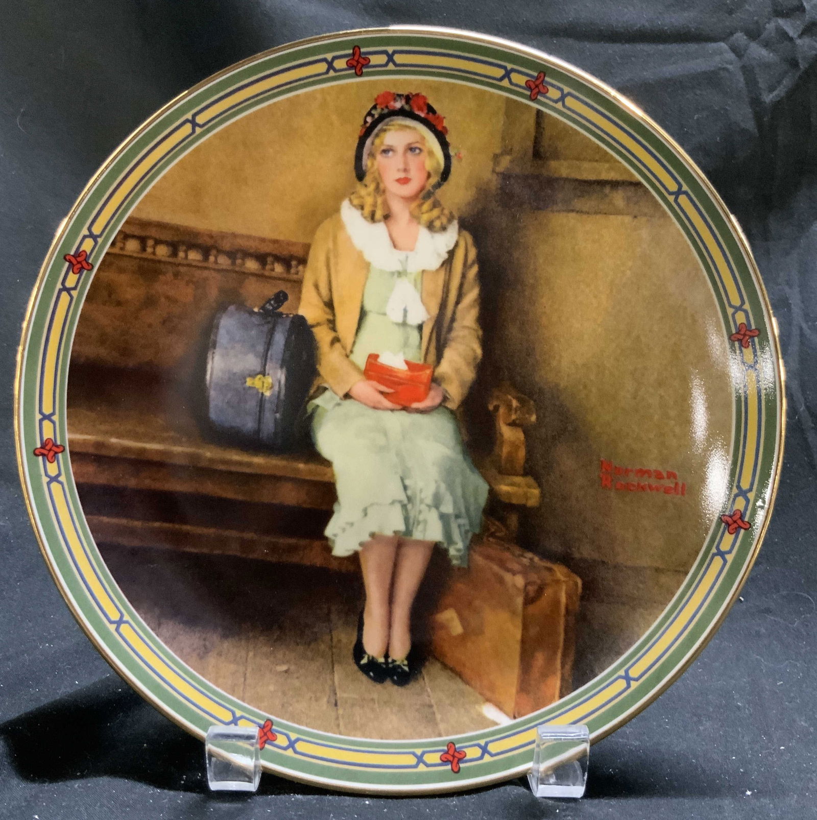 NORMAN ROCKWELL A YOUNG GIRLS DREAM Plate (1 of 7)