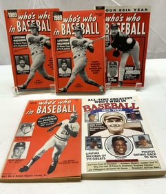 5+ 1970-2000s Whos Who In Baseball Books MACLEAN+
