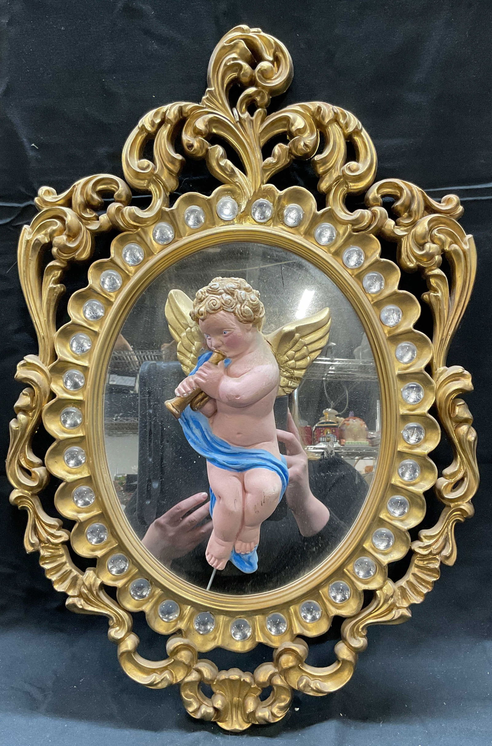 Ellie Haggerty Cherub Mirror Carousel Panel (1 of 6)