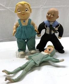 Lot 3+ Vntg Assorted Elf & Sailor Dolls