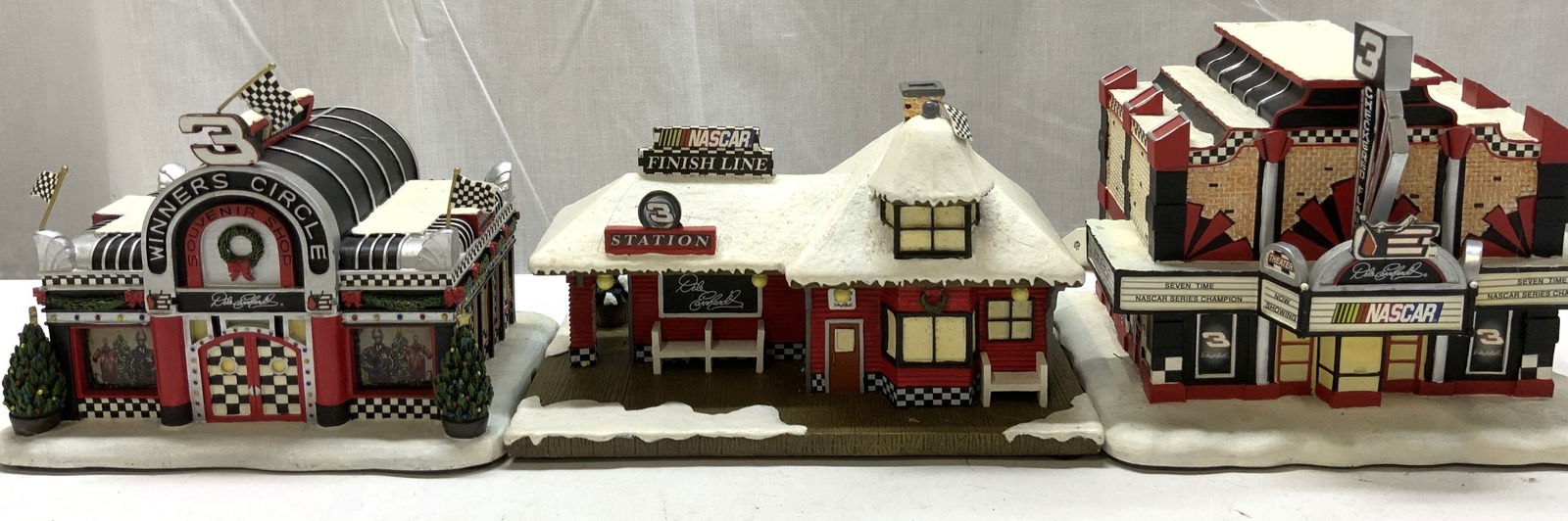 3+NASCAR Dale Earnhardt Christmas Village Collect. (1 of 11)
