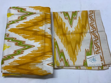 2+ Anita Henry FIAMA Yellow Hand Print Textiles