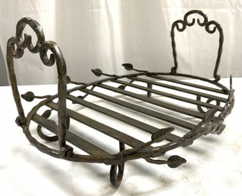 Wrought Iron Serving Tray Holder W feet