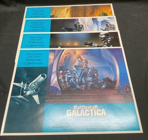 Lot 4 1979 Battlestar Galactica Lobby Card Posters