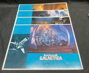 Lot 4 1979 Battlestar Galactica Lobby Card Posters