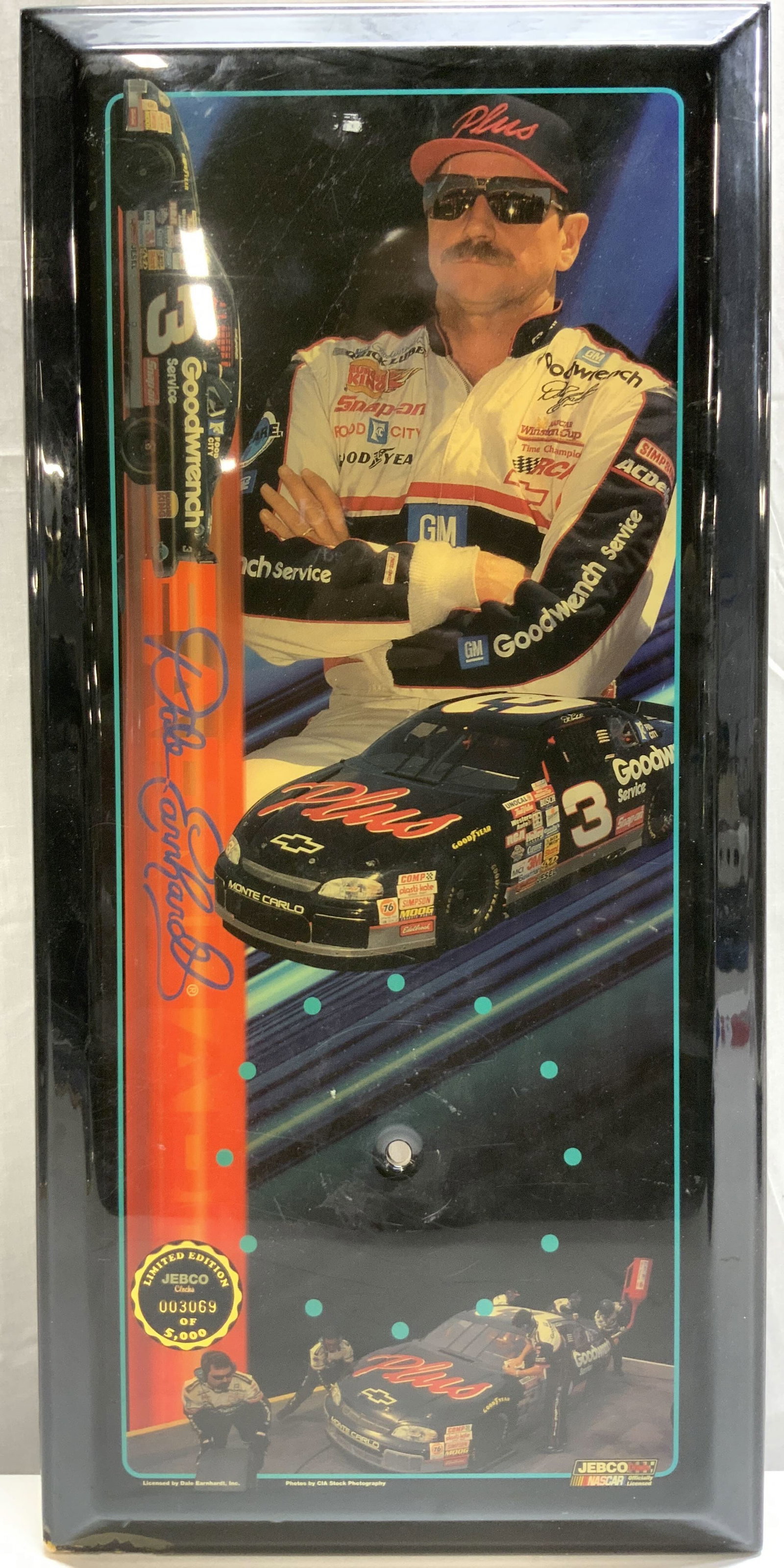 Jebco Ltd Ed Dale Earnhardt #3 Art Wall Clock (1 of 7)