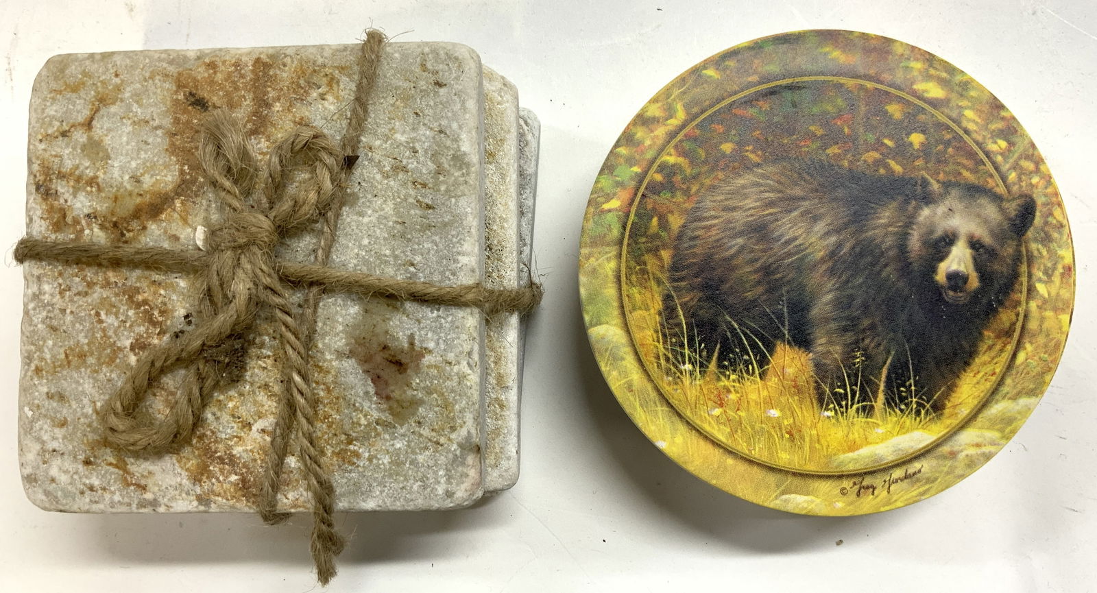 Lot 8+ Rustic Stone & Wildlife Coasters OCCASIONS+ (1 of 6)