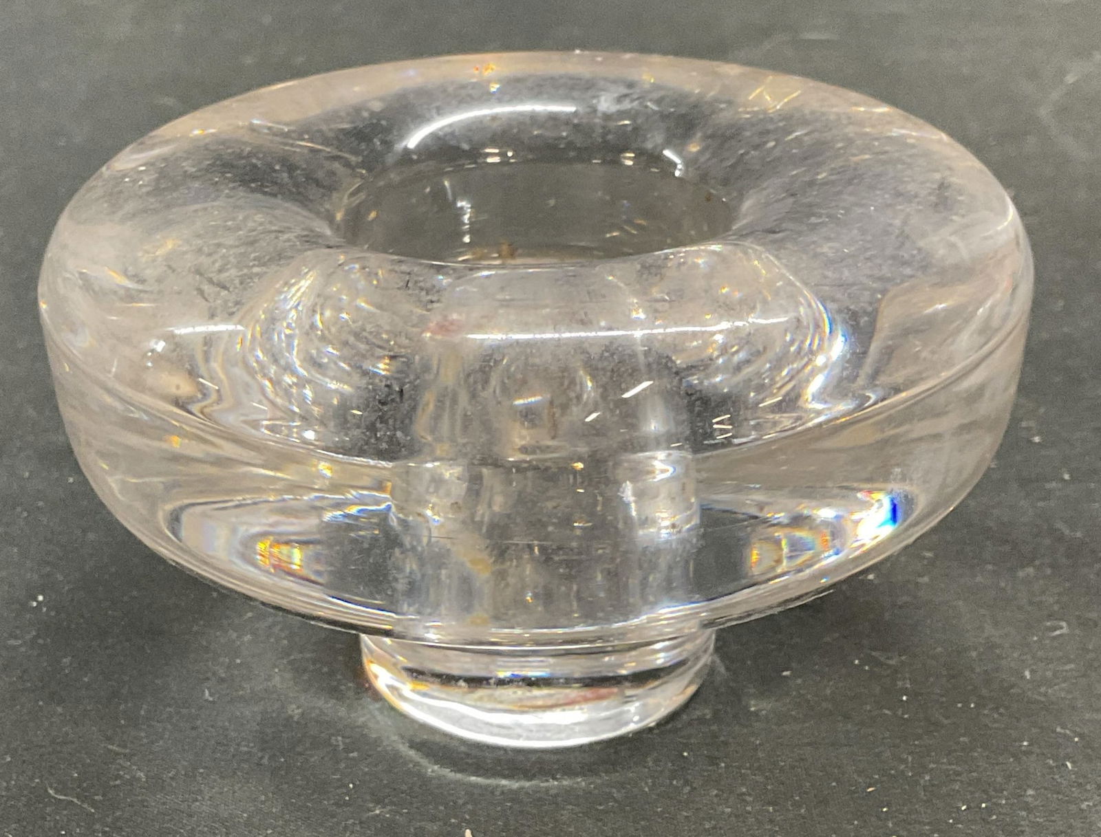 DANSK Crystal Heavy Round Candle Holder (1 of 6)
