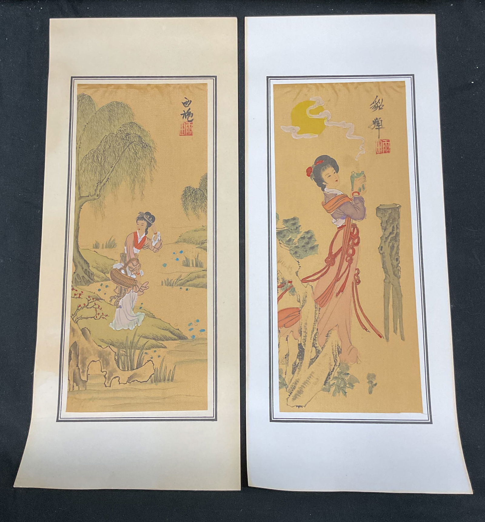 Lot 2 Traditional Chinese Figural Silk Paintings (1 of 6)