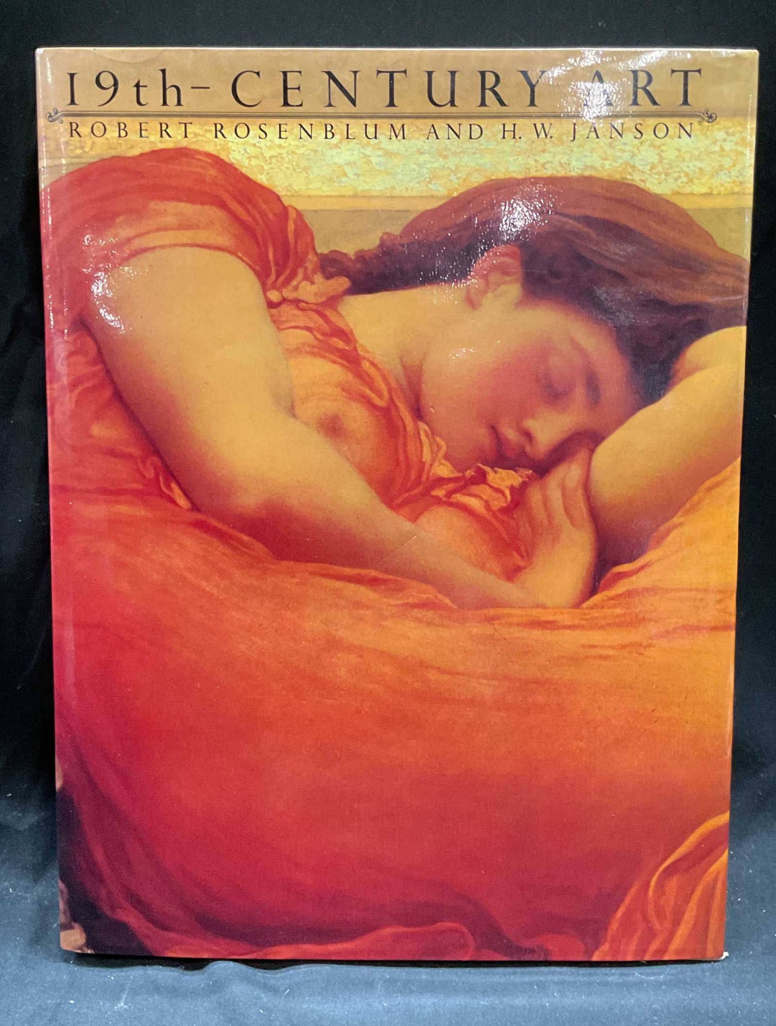 19th Century Art Rosenblum & Janson Illustr Book: Hardcover copy of 19th Century Art by Robert Rosenblum and H. W. Janson. Abrams, 1984. Illustrated. Measures approx 11.75 x 9 inches. Some wear to cover, pages, and binding consistent with exposure. A