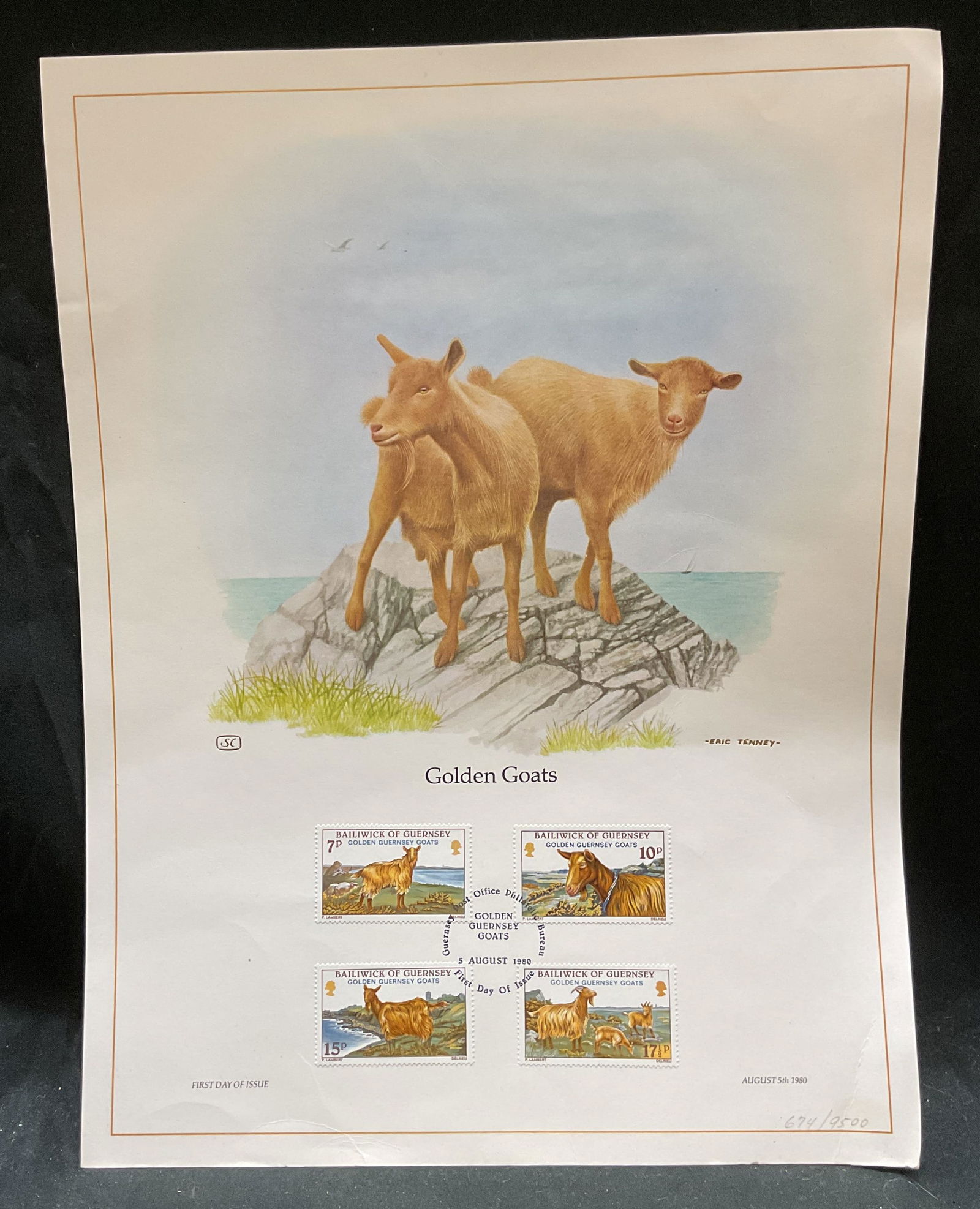 1980 1st Issue Stamps Guernsey Golden Goats (1 of 6)