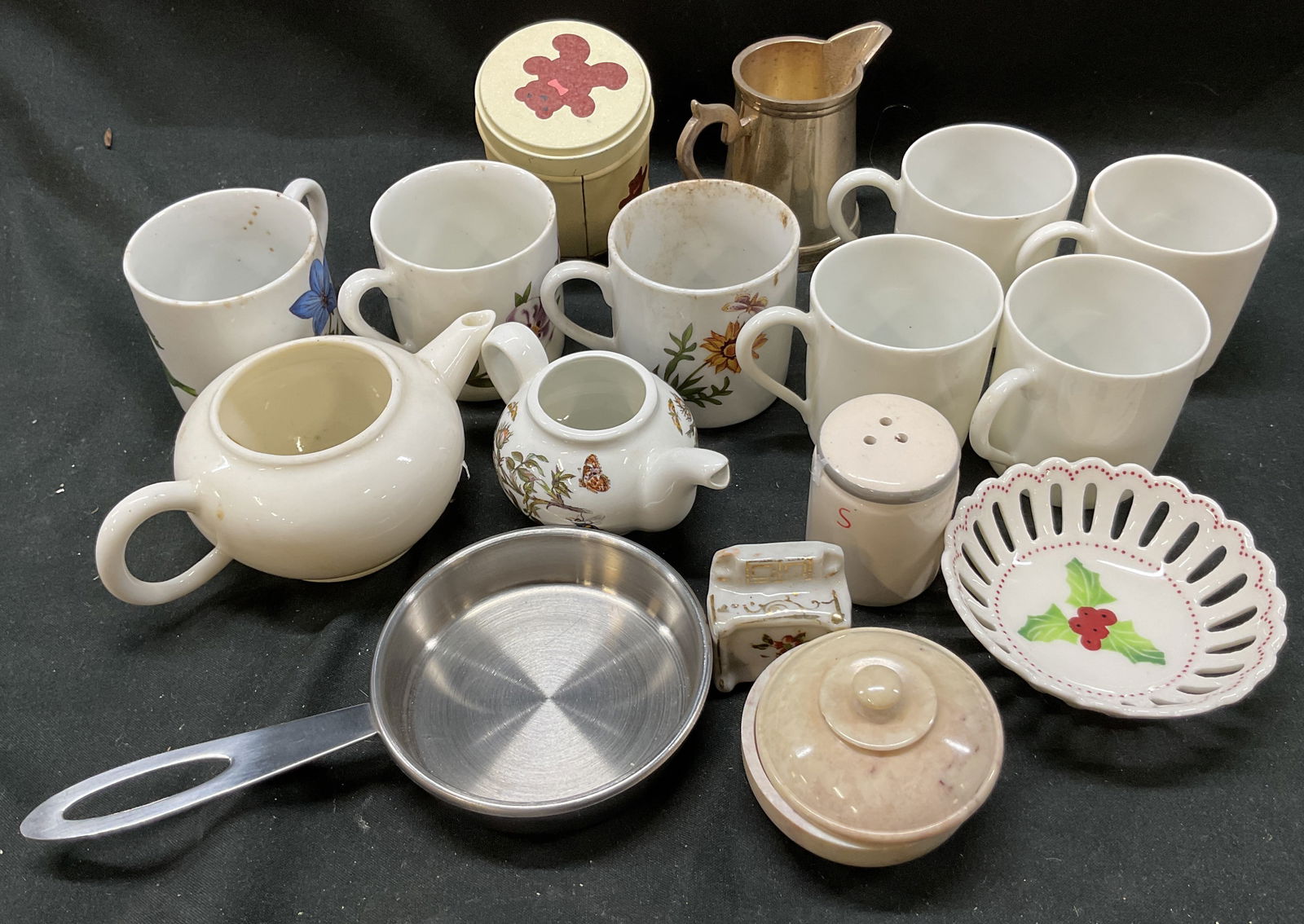 Lot 16 Limoges Cordon Bleu+ Mini Cups Pots (1 of 8)