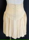 Balenciaga Pleated Cream Silk Midi Skirt, France