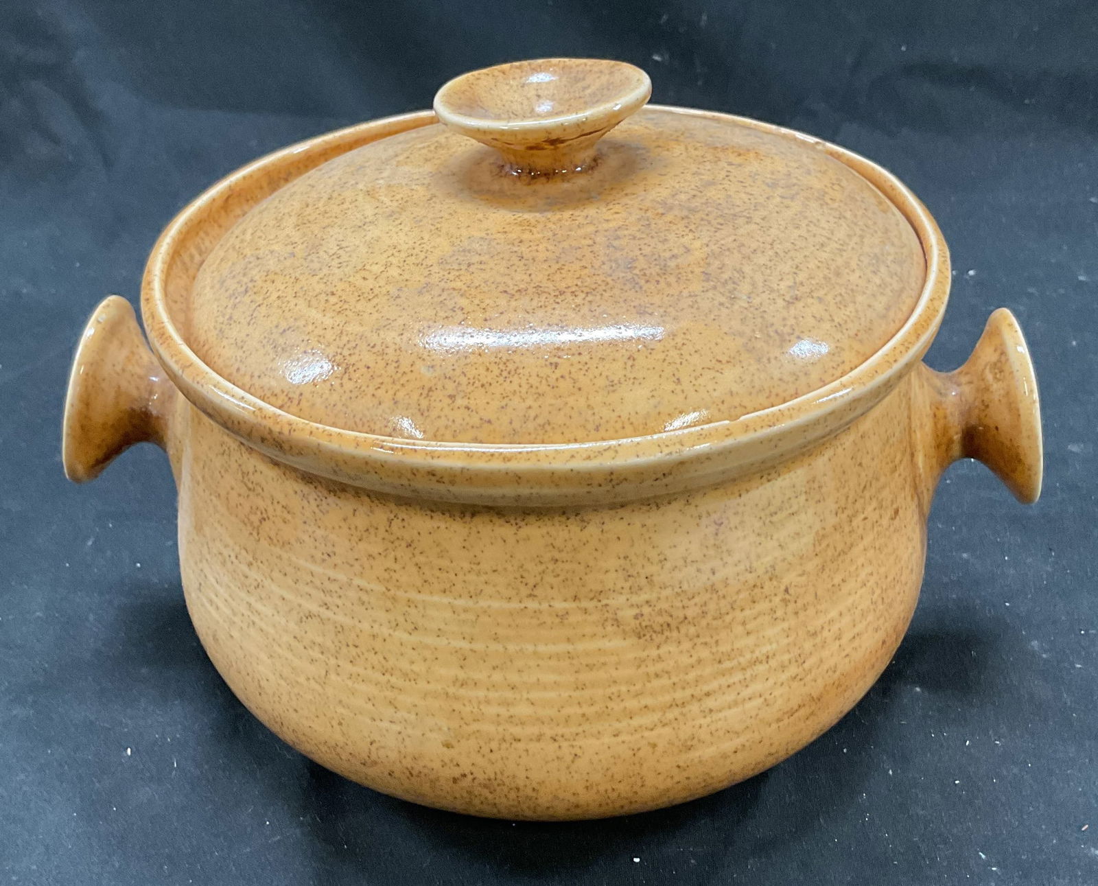 Vtg J. Stey Ceramic Round Lidded Braising Pot (1 of 8)