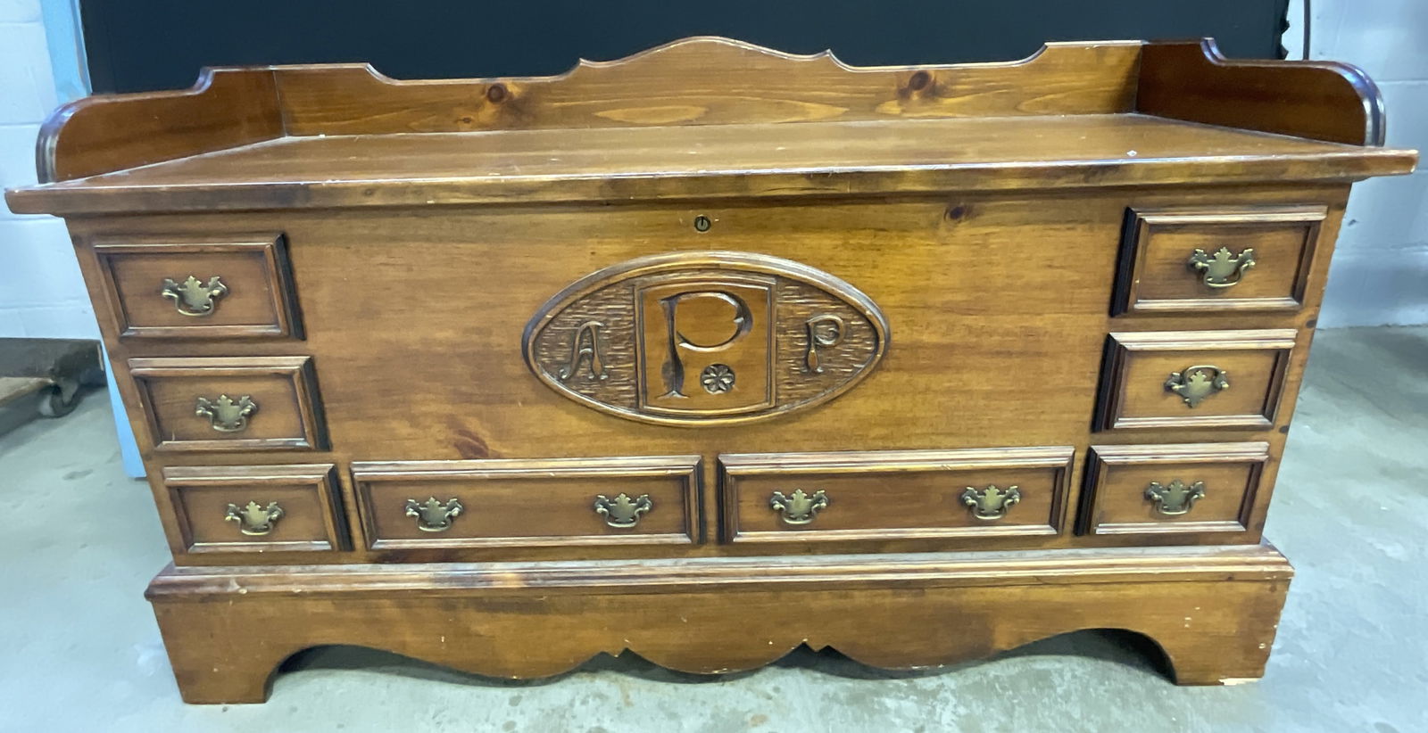 1977 Peter S. Fortini Vtg Hinged Lid Storage Chest (1 of 12)