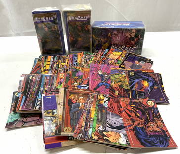 Lot 90+1992 WILD C.A.T.S Collectible Trading Cards: Lot 90+1992 WILD C.A.T.S Collectible Trading Cards Lot includes 90+ collectible trading cards from 1992 WILD C.A.T.S. Cards feature illustrations & have not been individually examined. Surface wear co