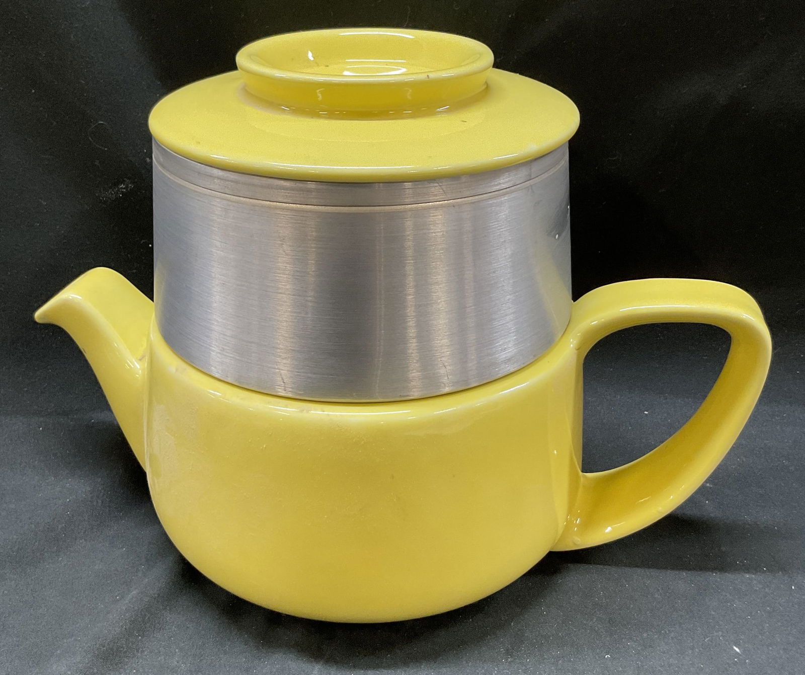 Vtg Hall Tricolator Yellow Coffee Pot Server USA (1 of 7)