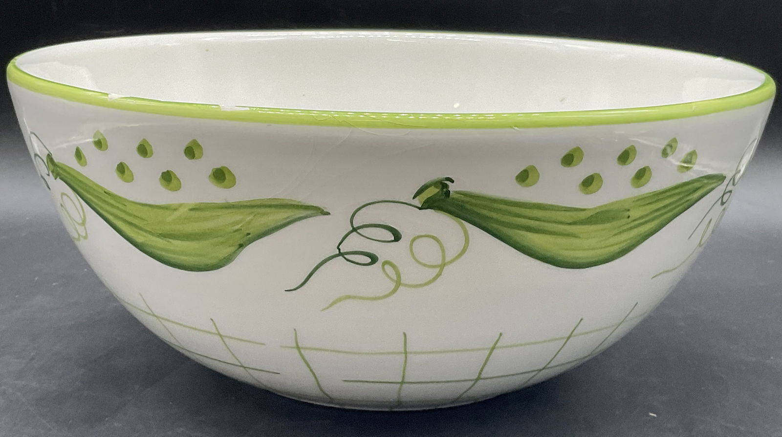 BLOOMINGDALES Hand Painted Ceramic Serving Bowl (1 of 6)