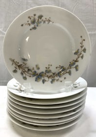 Lot 9+ Blue Daisies Porcelain Plates