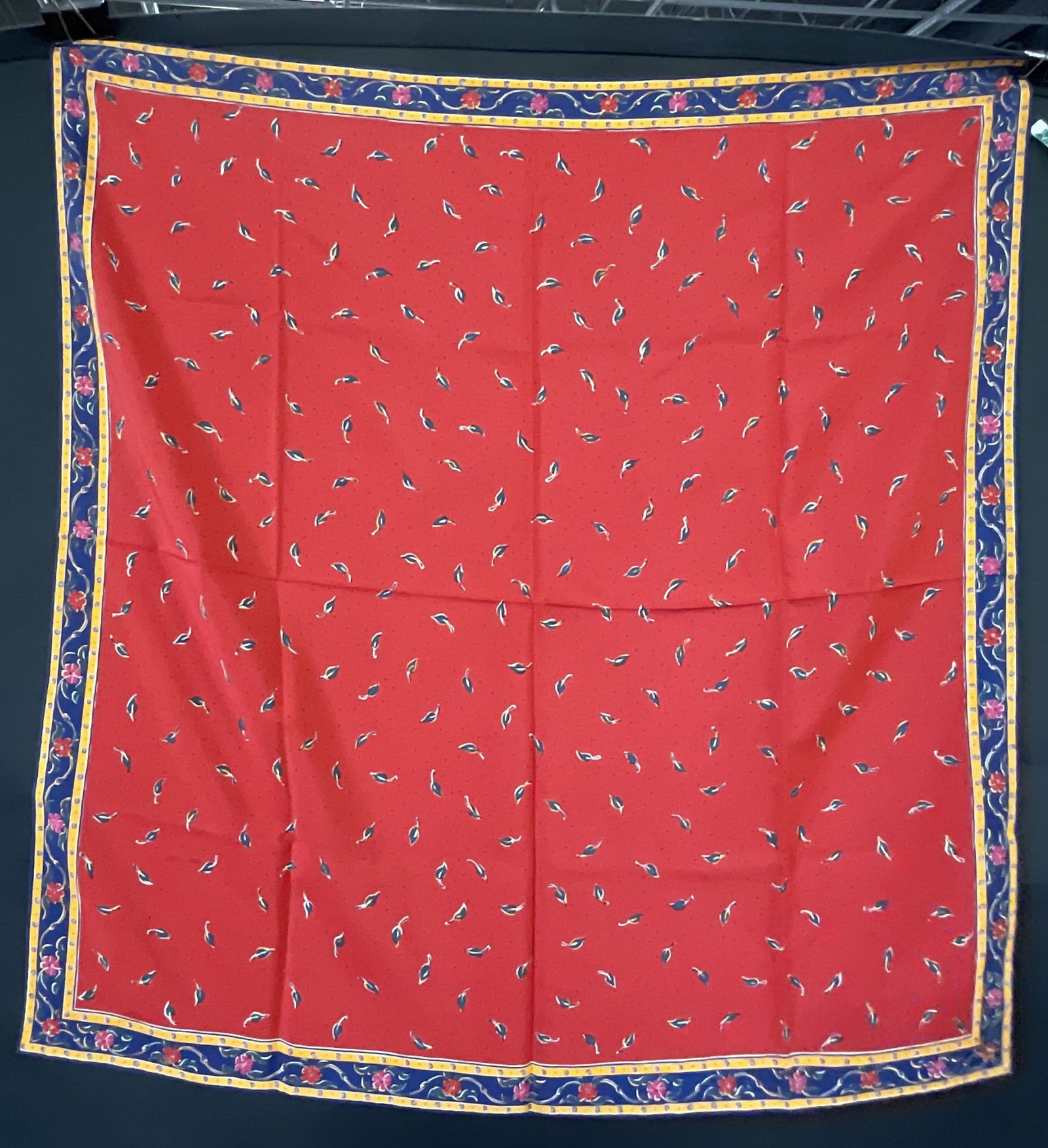 LAURA ASHLEY ITALY Vintage Silk Square Scarf (1 of 7)