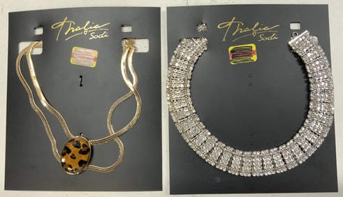 THALIASODI Crystal Collar&Gold-Tone Necklace