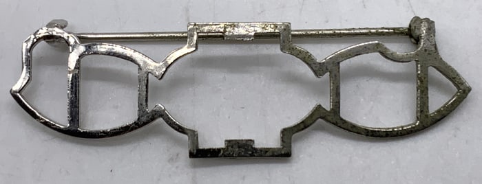 Vntg Silver Tone Coro Duette 1798867 Brooch