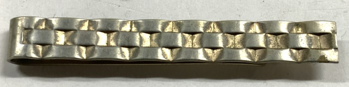 Silver Tone Metal Tie Clip